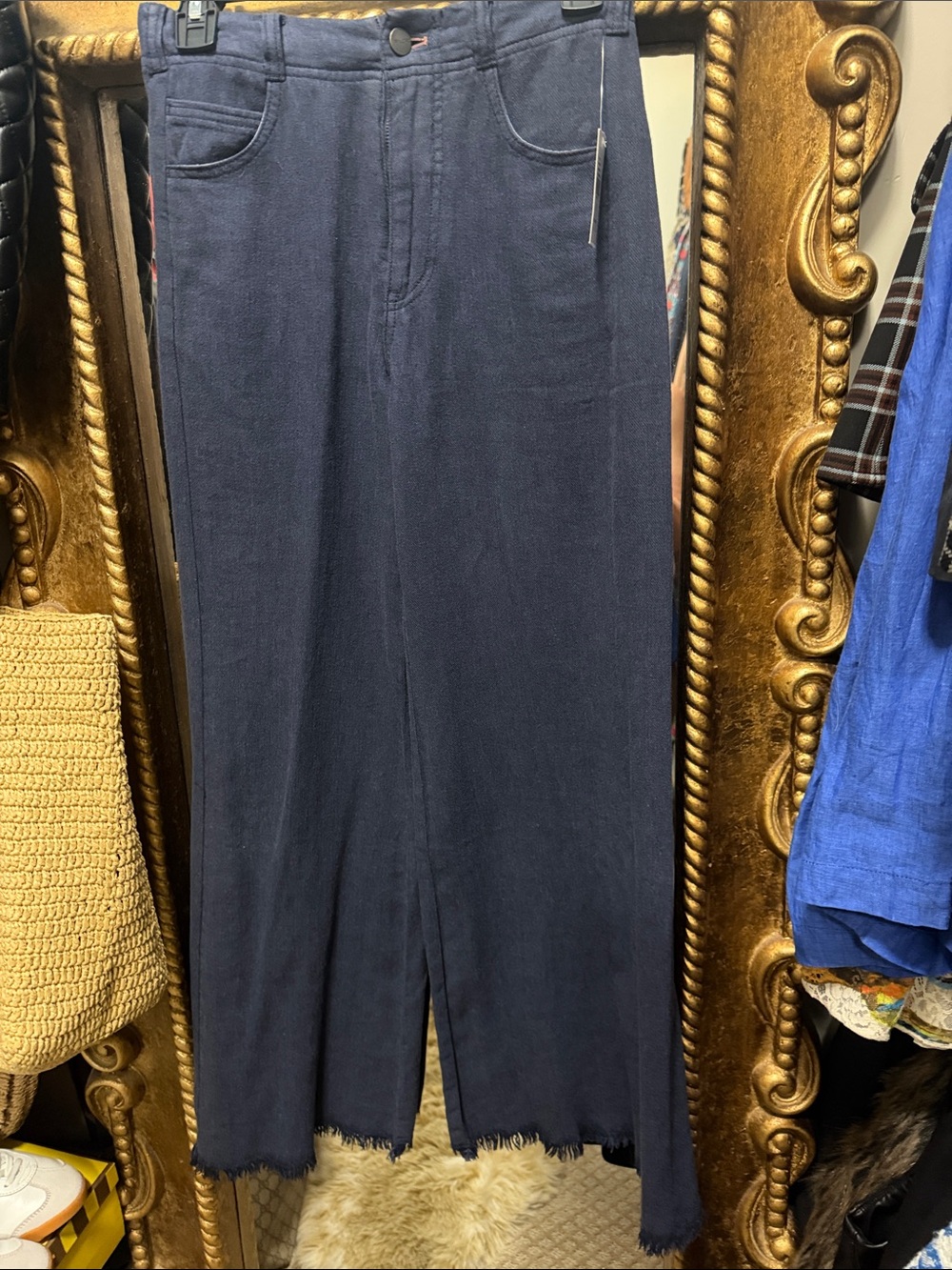 Women’s dark blue Wide-Leg Navy Pants